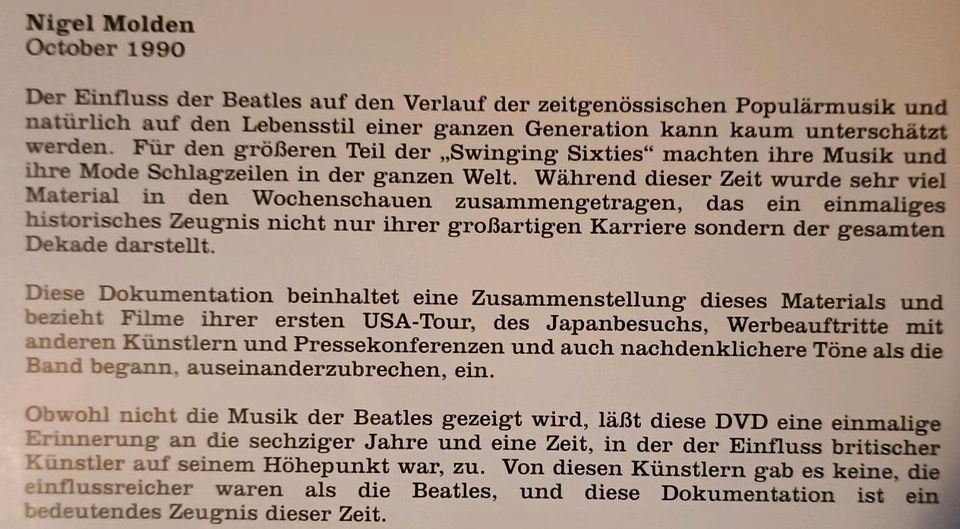 The Beatles DVDs in Cappeln (Oldenburg)