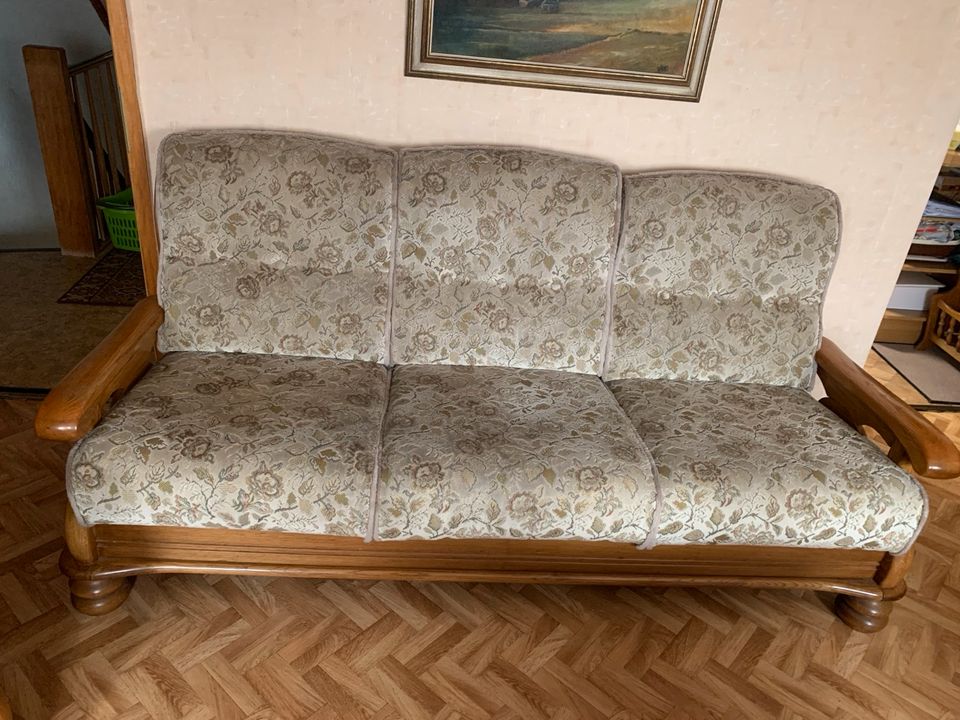 Retro Wohnzimmer Wandschrank Wohnzimmertisch Sofa Sessel in Filderstadt