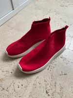 Stiefelette Stoff rot Gr. 38 Stuttgart - Stuttgart-West Vorschau