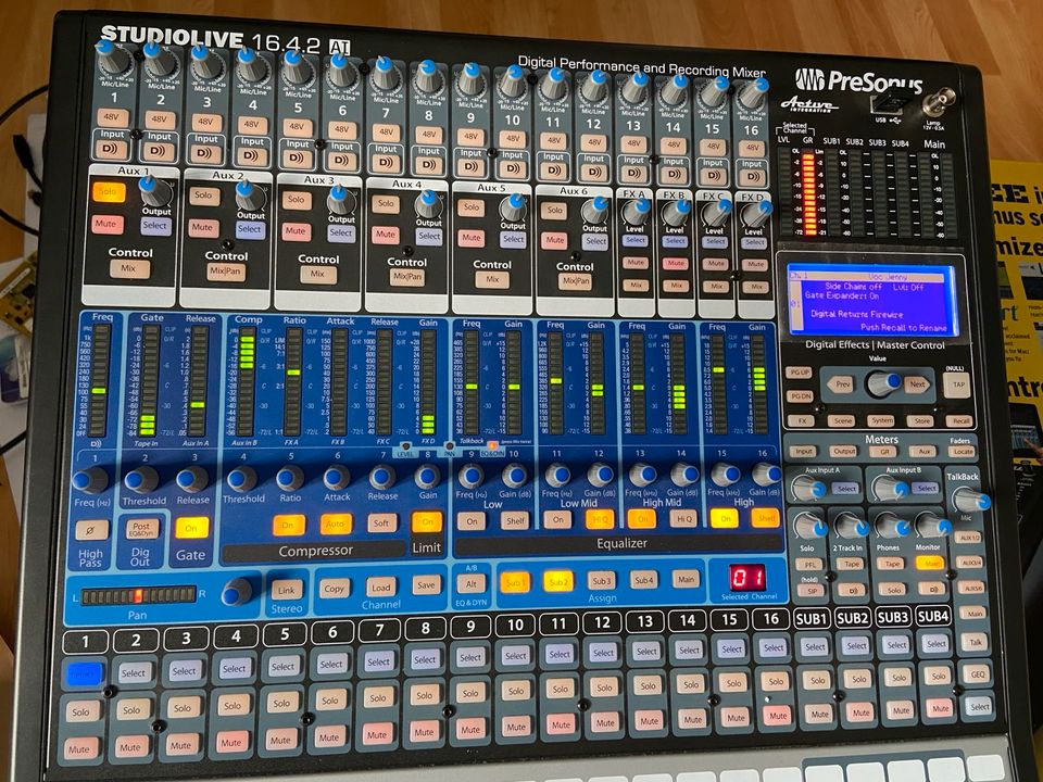 Presonus StudioLive 16.4.2 AI mit Case neuwertig. in Kornwestheim