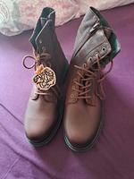 Apple of Eden Boots Stiefel Stifeletten Weinrot Leder Neu Gr 41 Baden-Württemberg - Ulm Vorschau