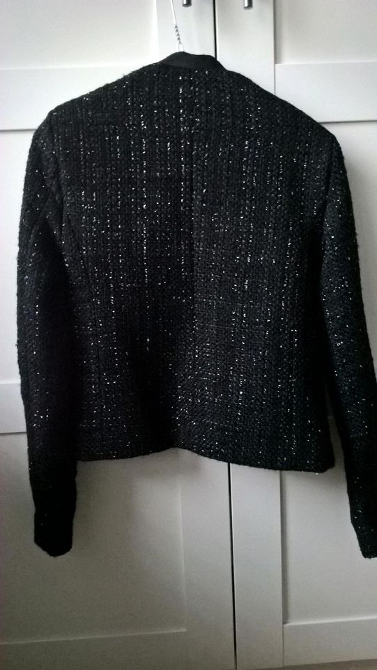 Blazer Kurzjacke Jacke schwarz mit Glitzerfaden TCM Gr.34 *neuw* in Rostock