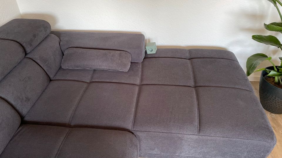❗️ Ecksofa, Couch, grau, 285x90x200, elektrisch ausfahrbar❗️ in Erftstadt