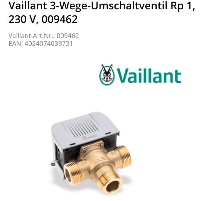 Vaillant 3-Wege-Umschaltventil Rp 1, 230 V, 009462 in Hamburg