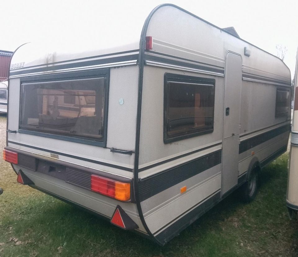 HOBBY 545 Wohnwagen/Campingwagen 4-5 Personen fahrbereit+Papiere! in Roxel