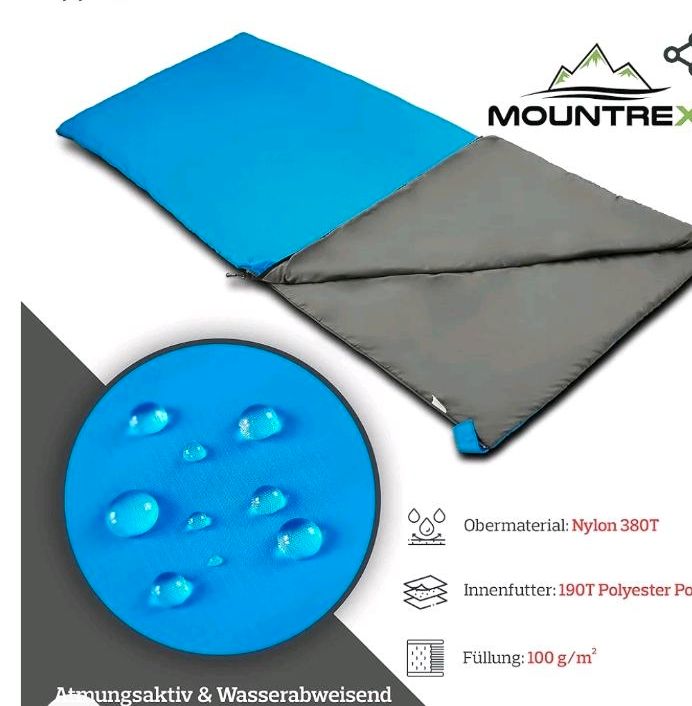 MOUNTREX® Schlafsack - Kleines Packmaß & Ultraleicht in Neubrandenburg