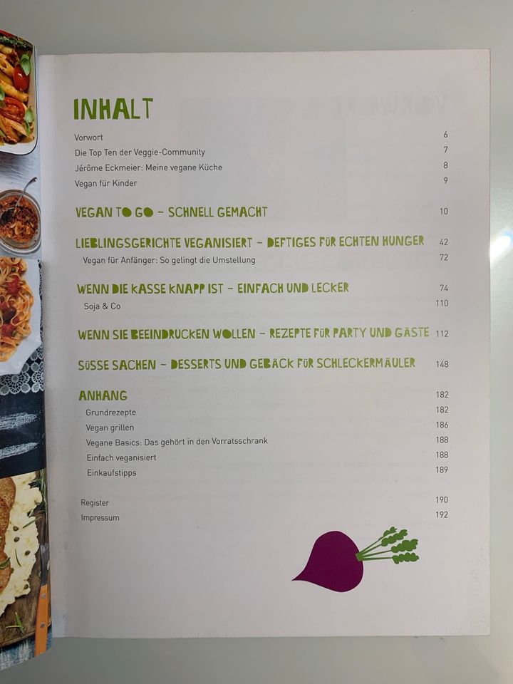 Kochbuch vegan in Leipzig