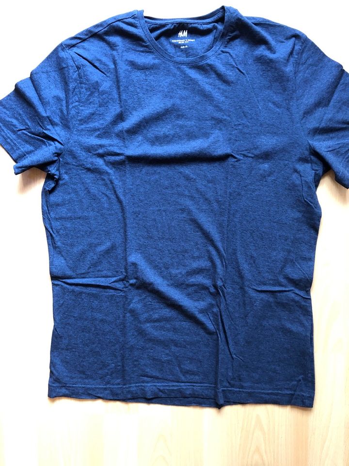 H&M Crewneck T-Shirt Blau Gr XL in Hiltrup