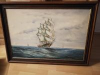 Gemälde, Bild, Ölgemälde; "Schiff auf hoher See" Schleswig-Holstein - Schellhorn (bei Preetz, Holst) Vorschau