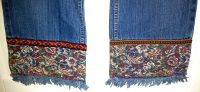 "Hippie-Style" Vintage-Jeans mit Zierborte, 80er/90er, Gr. S Bayern - Großostheim Vorschau