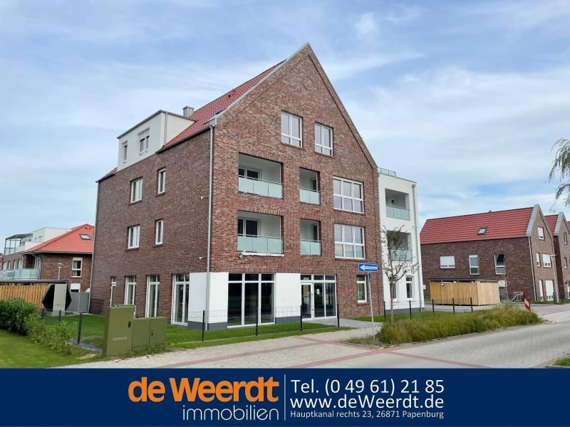 Neubau Erdgeschoss-Gewerbefläche im Kapitänsviertel in Papenburg-Untenende, www.deWeerdt.de in Papenburg