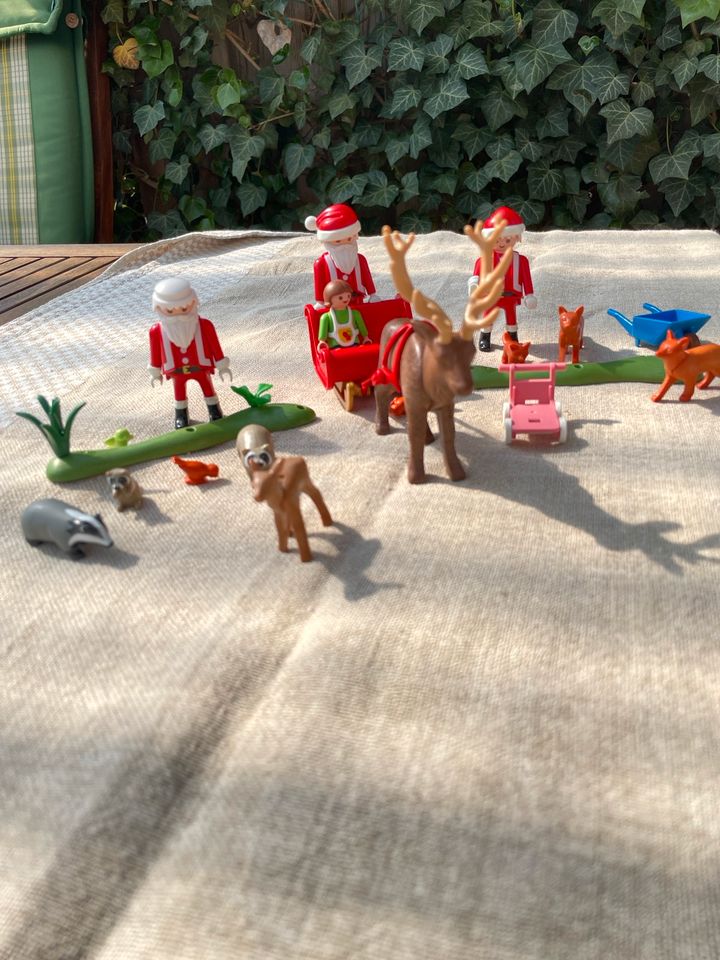 Playmobil Konvolut Weihnachten Waldtiere Schlitten in Brügge Holst