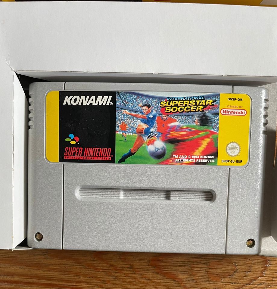 Super Nintendo Snes International Superstar Fußball OVP in Augsburg