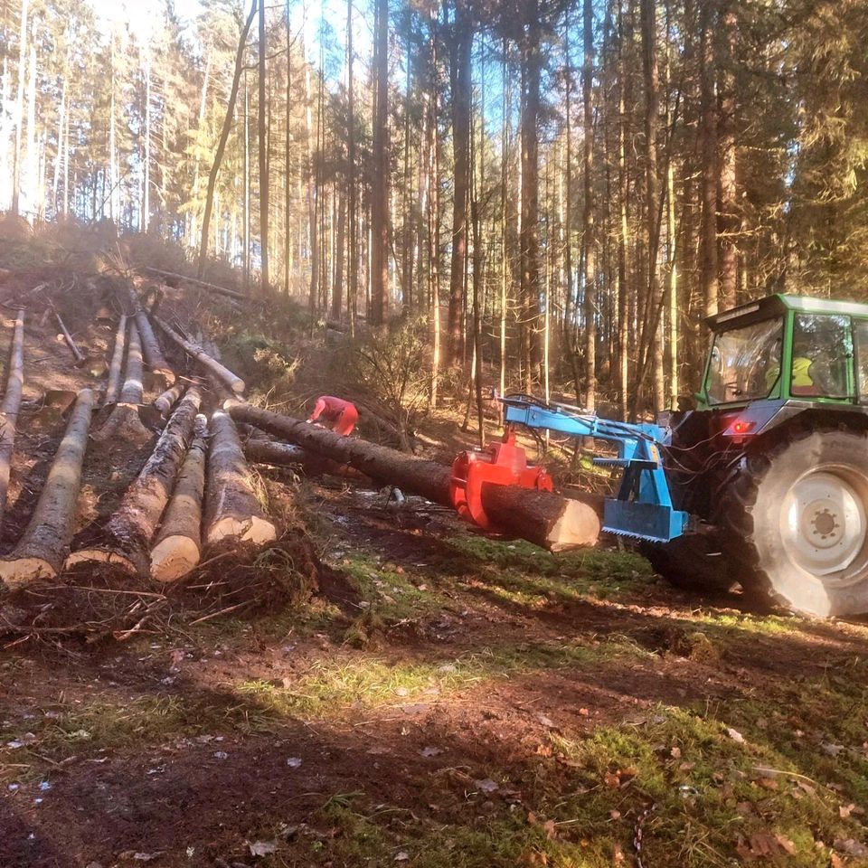 Zufäller Forstbetrieb Baumfällung Harvester in Kulmbach