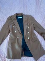 Brauner Zara Leder Blazer Niedersachsen - Schellerten Vorschau