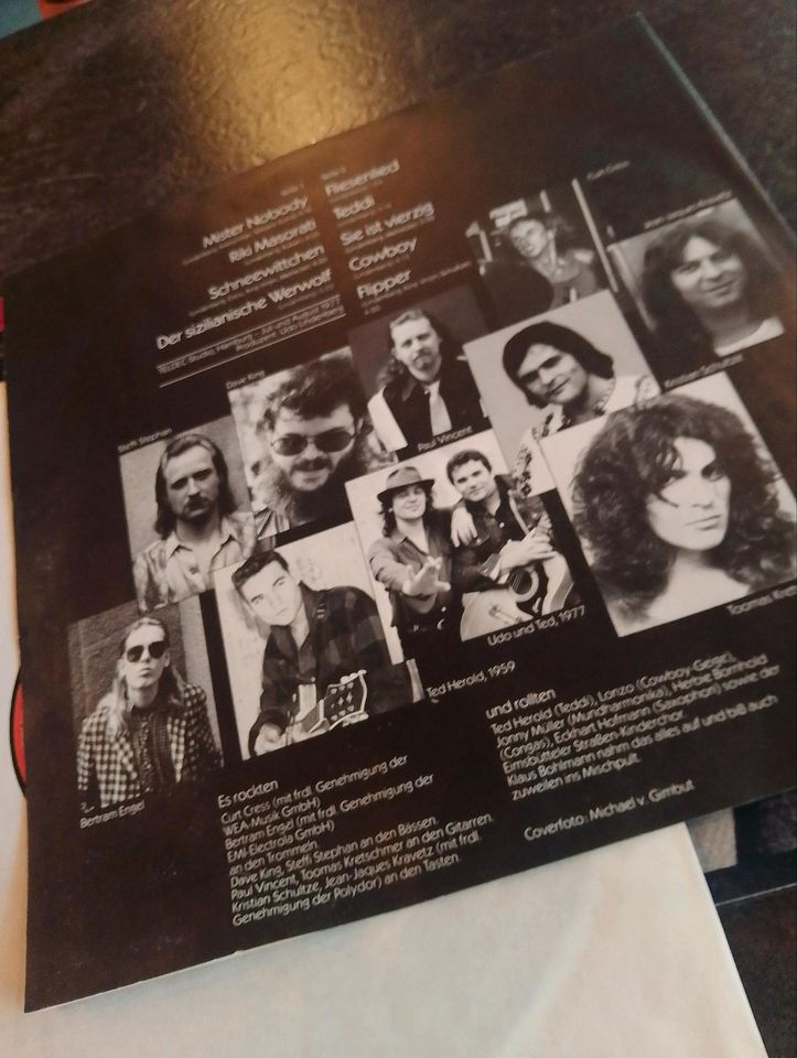 Udo Lindenberg Vinyl Schallplatte panische Nächte in Baden-Baden
