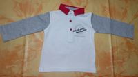 Sweatshirt Langarm Shirt  Pulli m. Kragen, Gr. 74, weiss-grau-rot Hessen - Florstadt Vorschau