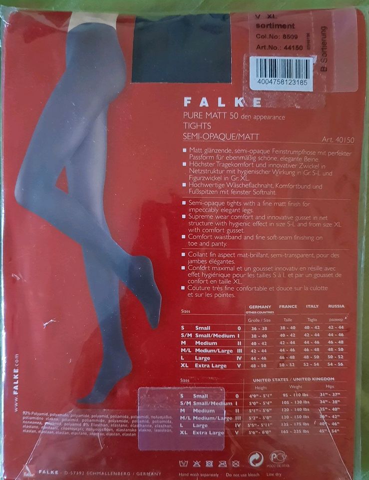 Falke Pure Matt 50 Tights ! in Fröndenberg (Ruhr)