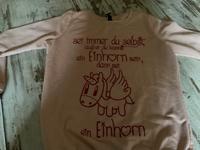 Sweatshirt von blind Date, Größe s, rosé Farben,  Motiv Einhorn, Schleswig-Holstein - Tarp Vorschau