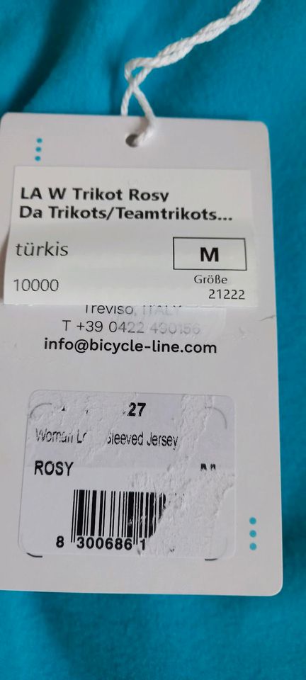 Damentrikot Jacke BL Radsport Gr. M türkis neu in Siegsdorf