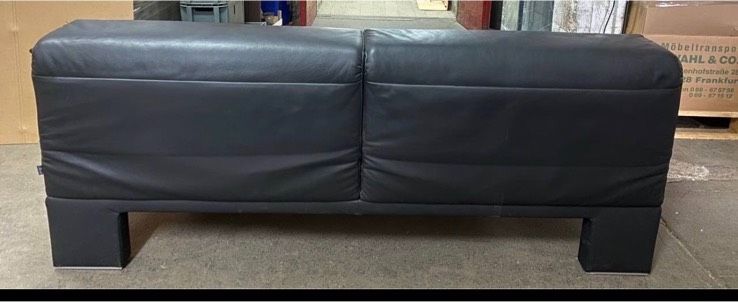 Designer dieCollection Schlafsofa Ecksofa Scene Leder schwarz in Frankfurt am Main