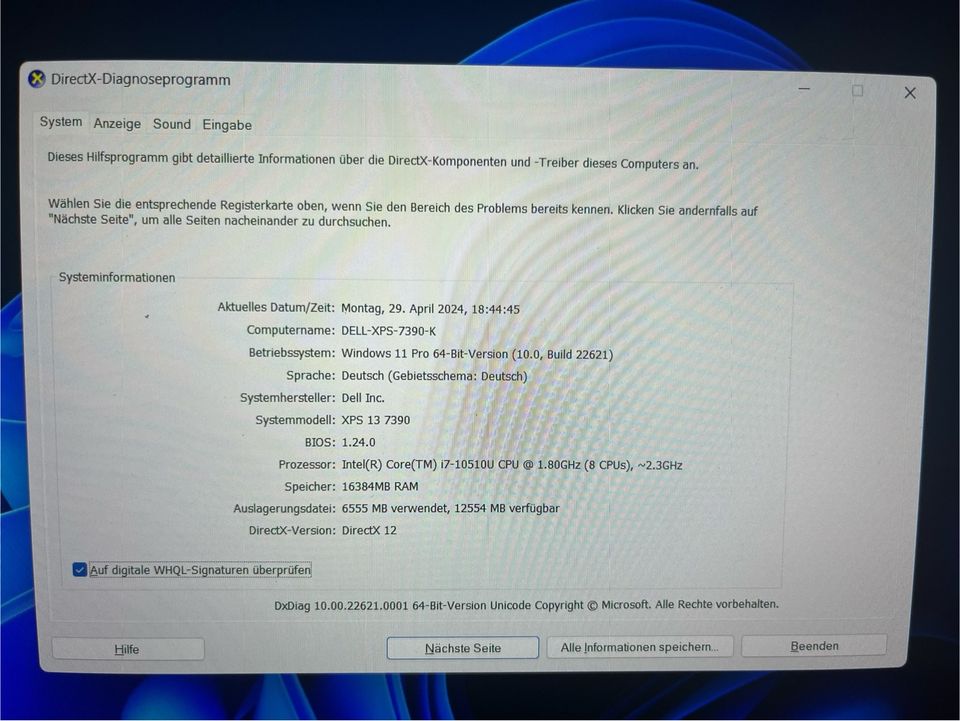 Dell XPS 13 7390 Core i7-10510U in Hamburg