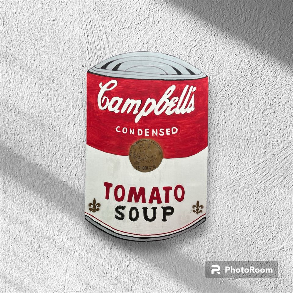 Campbells Tomaten Suppe Bild Acryl auf Holz in Gleichen