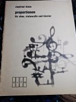 Noten Siegfried Thiele Proportionen, oboe Cello Klavier Berlin - Karlshorst Vorschau