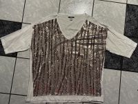 Shirt mit Pailletten braun/gold 3/4 Arm Guido Maria Kretschmer Baden-Württemberg - Albbruck Vorschau