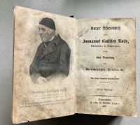 Uraltes Buch  - Immanuel Gottlieb Kolb Baden-Württemberg - Weilheim an der Teck Vorschau