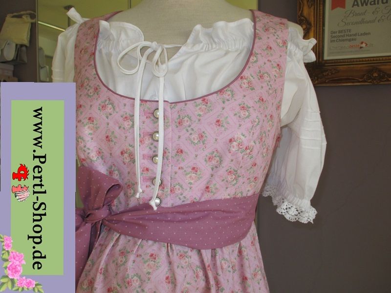 Umstandsdirndl, neu, Rosé, Gr. 38, mit Gürtel in Traunstein