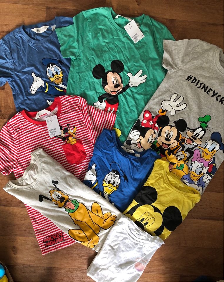 Paket, 8 Teile, Mickey Mouse, Disney, H&M, 134/140, teils neu in Bremen