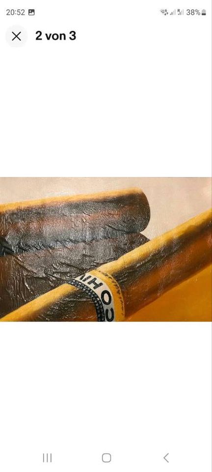 Original Oil Painting -Cohiba Cigars.  Bought During Frieze.  Rar in Northeim