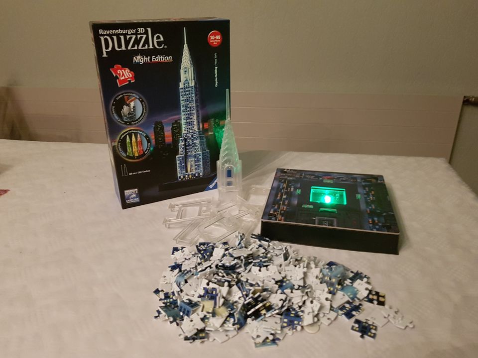 Ravensburger 3D Puzzle Chrysler Building bei Nacht, mit 24LED in Greußen