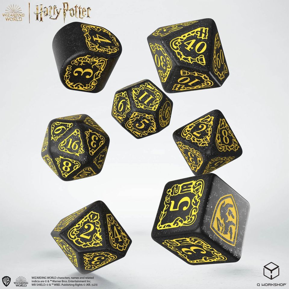 Harry Potter Würfel Set Hufflepuff Modern Dice Set - Black in Leipzig