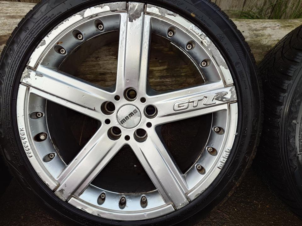 4x Alu Felgen MOMO GTR 5x100 Golf 4 mit Reifen, gut erhalten in Schwörstadt