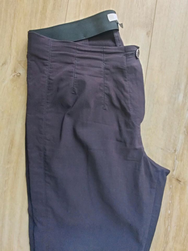 Dunkelblaue Businesshose 7/8, Stoffhose, High waist 42 L in Ludwigshafen