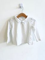 Zara Langarm Shirt Bubi Kragen 104 weiß Frankfurt am Main - Sachsenhausen Vorschau