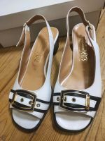 Damen Sandalen Schuhe weiss schwarz Größe 38 Lady Grace Brandenburg - Erkner Vorschau