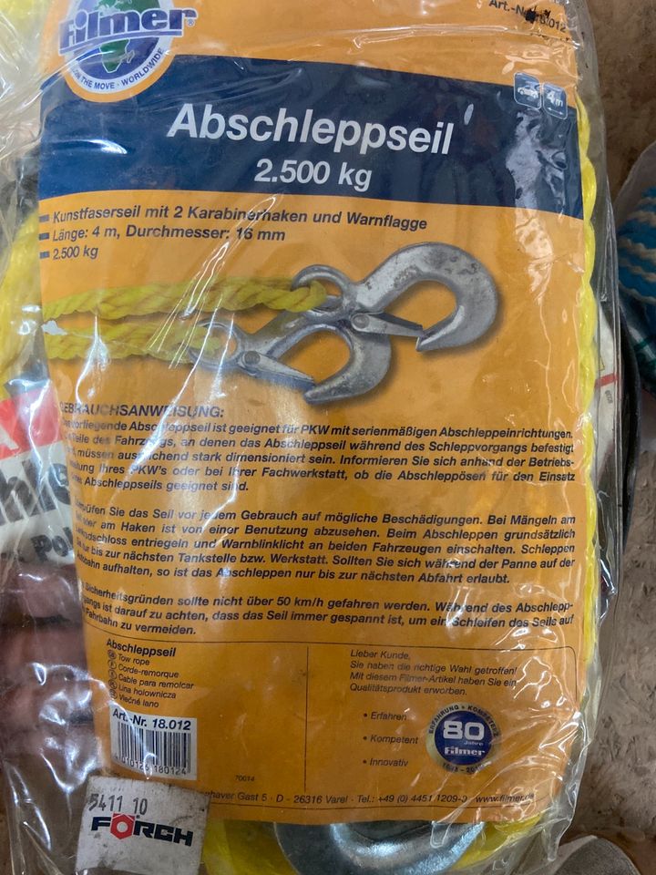 Abschleppseil Schleppseil bis 3000 kg NEU BMW 82 12 9 406 650 in Sindelfingen