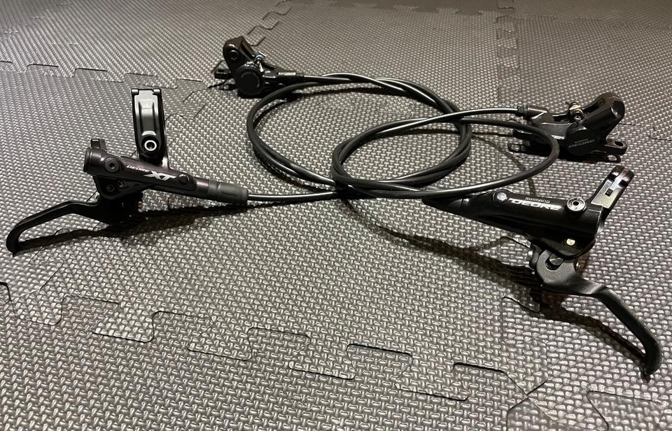 Shimano Deore (XT) BL-M6000 Bremsanlage mit BL-M8100 Bremshebel in Weiterstadt