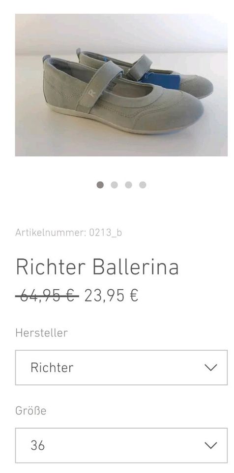 Neue Ballerinas Gr. 25 26 27 29 34 36 Lurchi Superfit Richter in Herzogenaurach