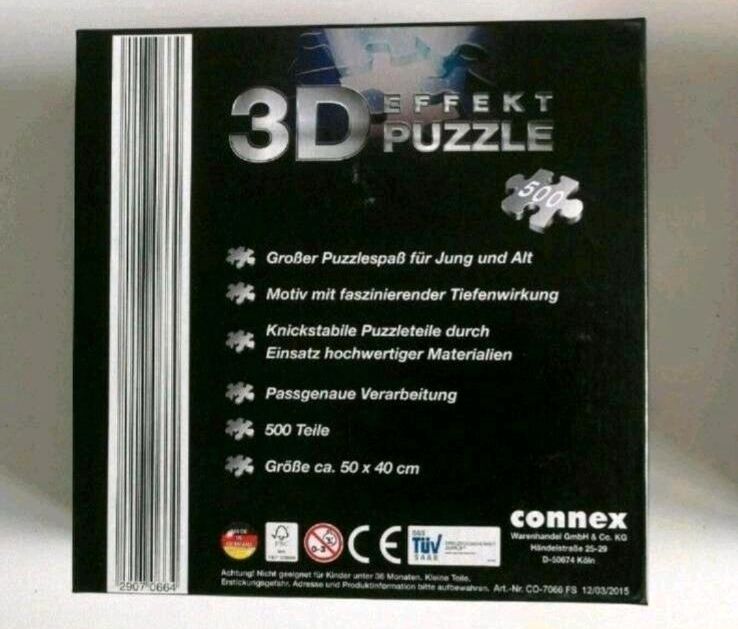 3D Effekt Puzzle New York City 500 Teile in Bad Oeynhausen