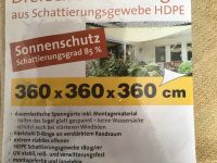 Dreieck Sonnensegel aus Schattierungsgewebe HDPE 360x360x360 Brandenburg - Kolkwitz Vorschau