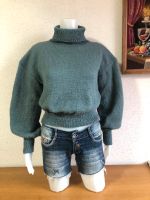 Handarbeit Seiden Crop locker Rollkragenpullover Strickpullover Hessen - Stadtallendorf Vorschau