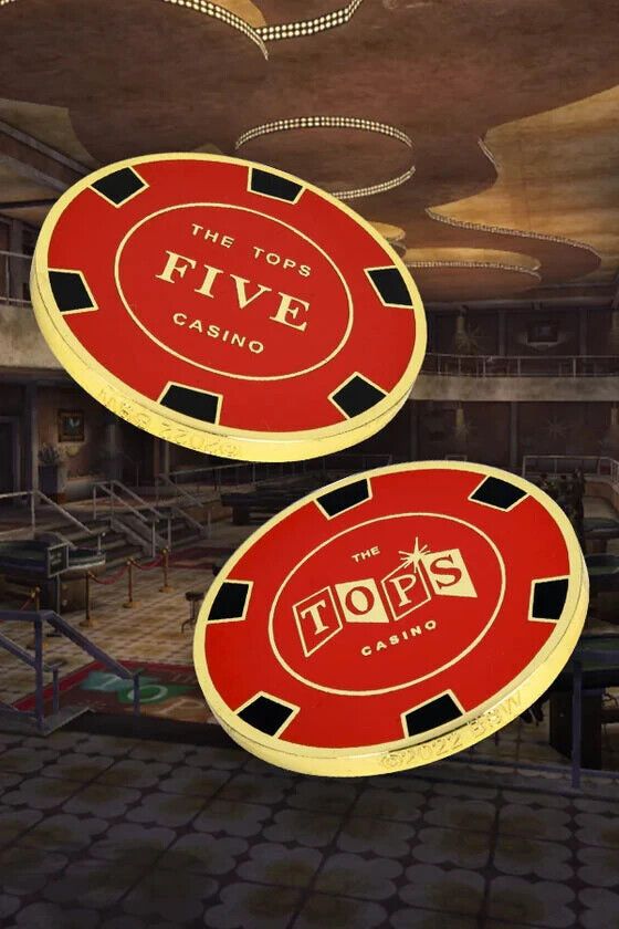 Fallout New Vegas Tops Casino Chip - Sammlerstück - gold rot in Hameln