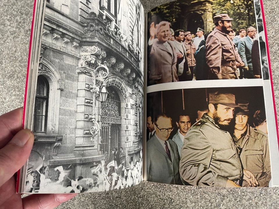 Prospekt FIDEL CASTRO 1972 E. Honecker in HALLE Merseburg LEUNA in Wengelsdorf