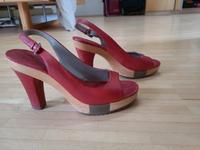 NEU - Ecco High Heels Sandalen Gr. 39 rot Düsseldorf - Benrath Vorschau