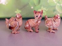 Miniatur Glasfigur Katze Huhn Murmelglas bunt Setzkasten Schwerin - Paulsstadt Vorschau