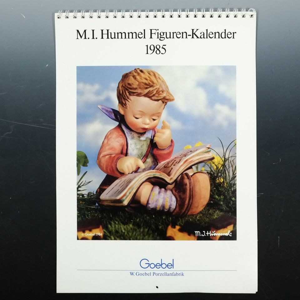 Alter Goebel Hummel Kalender 1985 Titelfigur "Der Gelehrte" 415 in Engelsbrand